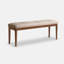 Banc rembourré beige