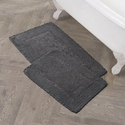 Laura Ashley Ruffle 100% Cotton Bath Rugs