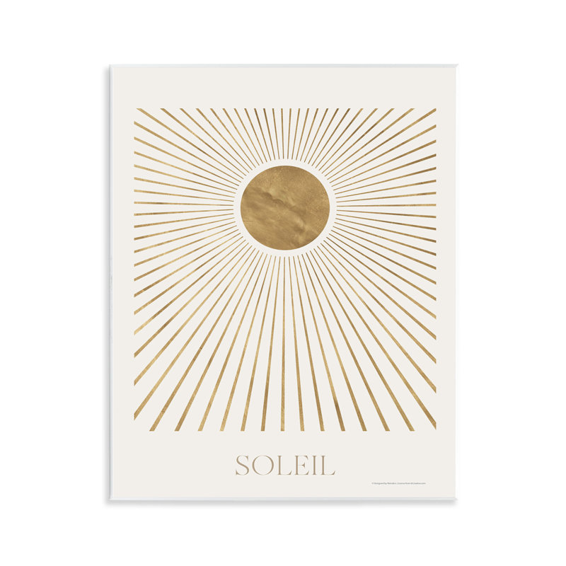 Soleil Boho Sun Wall Plaque Art by Reinders