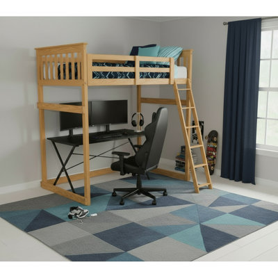 Lit mezzanine double en bois massif Versaloft Mission Amish Crafted