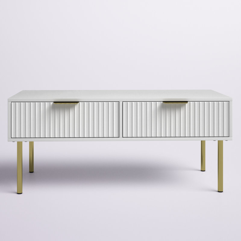 Table basse Myah, Blanc