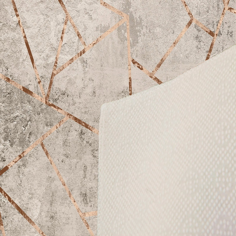 Luxurious 3D Printed Woven Carpet, 55.1 x 86.6 inches | 100% Polyester, Antibacterial, Machine Washable | Non-Slip PVC Felt Dot Underside, 0.3 in Pile Height | Perfect for Living Room, Bedroom & Home Decor