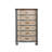 Chic Mediterranean-Inspired 6-Drawer Accent Chest