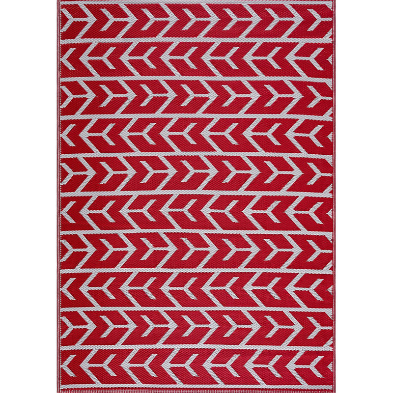 Charlean Geometric Indoor / Outdoor Rug, Rectangle 4' x 6'