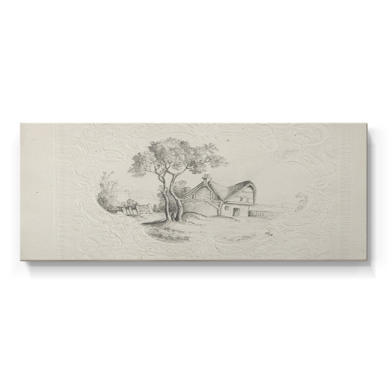 Série abstraite - CMXIV - Toile tendue avec châssis - Prêt à accrocher, H 16 po x l 40 po
