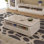 Rectangular marble coffee table