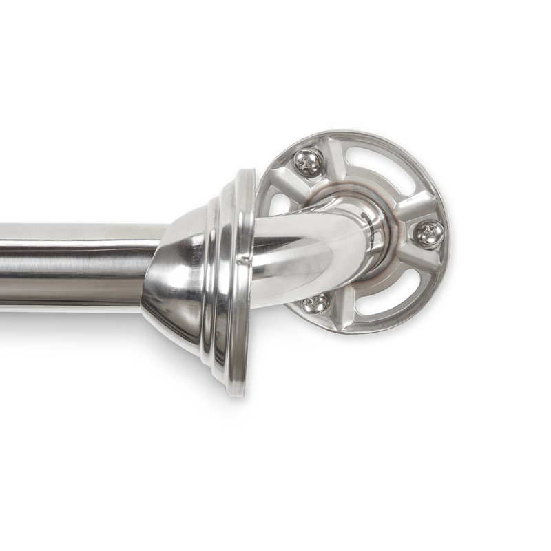 Modern Classic 24 in. ADA Finger Grip Grab Bar in Polished Stainless Steel, Polished, 24"