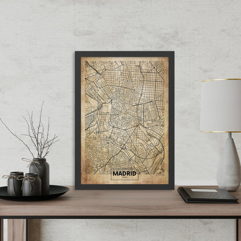 Peinture décorative sur toile, H 29,5 po x l 21,7 po