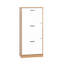 Armoire de rangement à chaussures à 3 tiroirs pour vestibule, peu encombrante, grande capacité, basculement, structure, autoportante, apparence simple