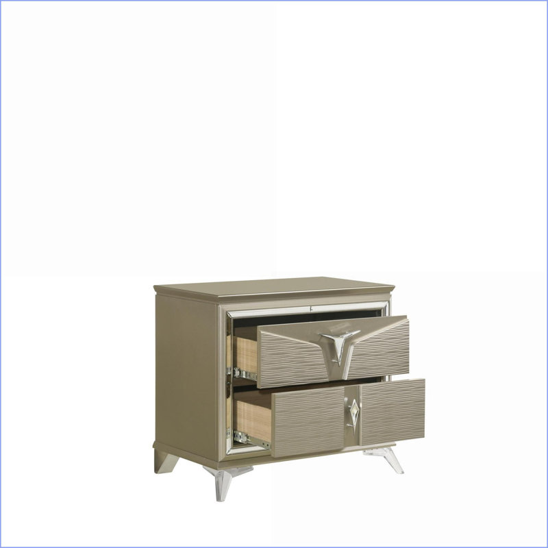 Table de chevet 2 tiroirs Modern