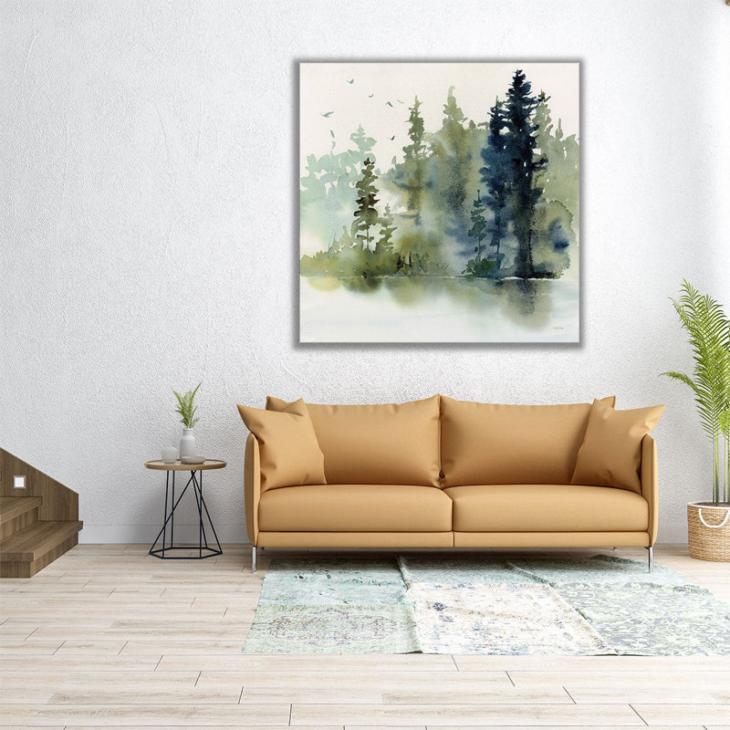 Northern Woods - reproduction d'art sur toile, H 16 po x l 16 po