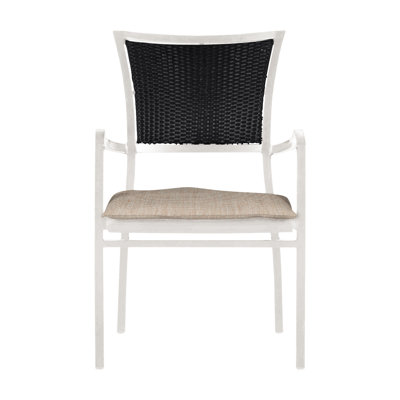 Aire Stacking Patio Dining Armchair With Cushions