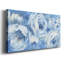 Contemporain bleu et blanc - reproduction sur toile tendue-361556658