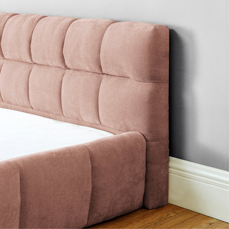 Upholstered Bed Frame, Platform Bed With Headboard