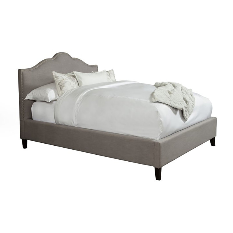 Jamie Upholstered Standard Bed, Gray, King