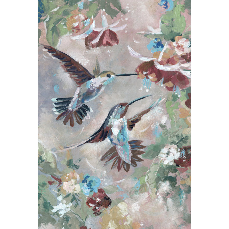 « floral jardin », reproduction sur toile tendue, H 12 po x l 8 po x P 1,5 po
