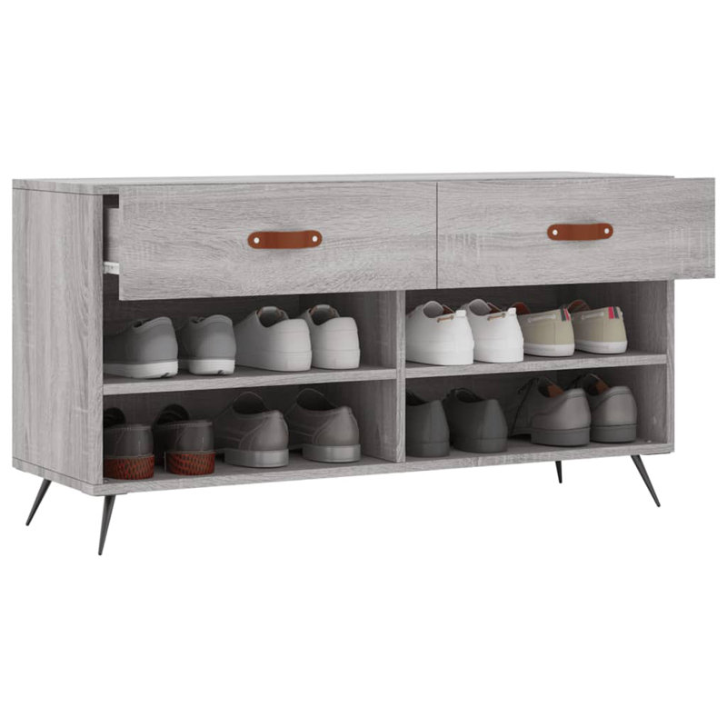 Khris Storage Bench, Grey Sonoma
