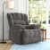 Breasha 39.7" Wide Manual Upholstered Swivel Rocker Recliner