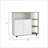 Kitchen Cart with Locking Casters, 4 Shelves, Cabinet - | Particle Board | Particle Board