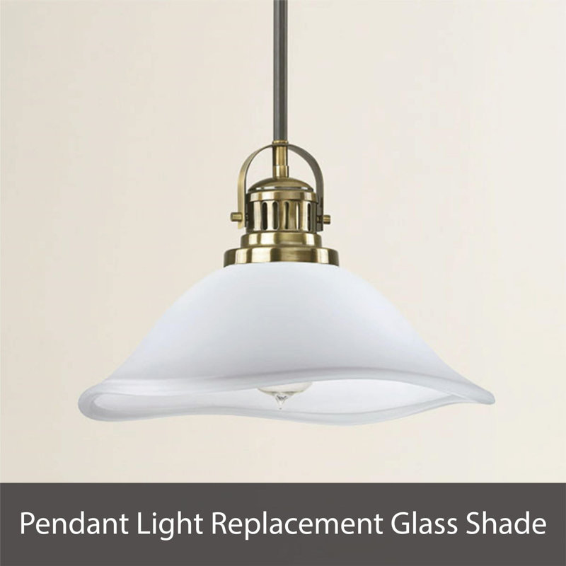 Alabaster White Glass Torchiere Lamp Shade, 12.25"