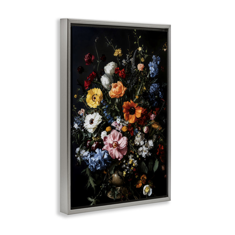 Cadre flottant foncé opulent, design Creative Studio, Cadre flottant gris lustré, H 25 po x l 17 po