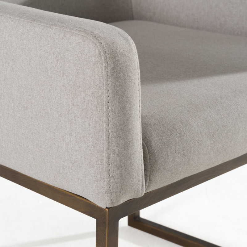 Chaise de salle à manger Teddy, Gris argenté
