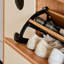 Rangement pour chaussures en bois massif Burlywood