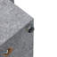 Table basse moderne moderne en bois texturé gris de 43,3 po x 21,6 po x 17,2 po, design simple et pratique pour le salon ou l’appartement