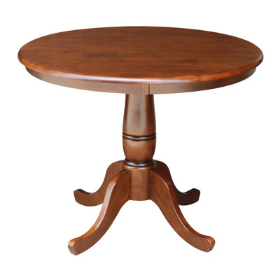 Solid Wood Pedestal Dining Table