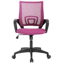 Purple High Back Office Chair with Lumbar Support 25.25 x 25.5 x