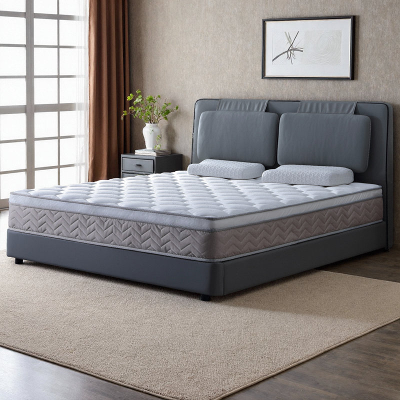 LUMERIS 12 Inch Full Size Hybrid Mattress in a Box with Gel Memory Foam, Pocket Springs, Medium Firm Support, Pressure Relief, Cooling & Edge Support