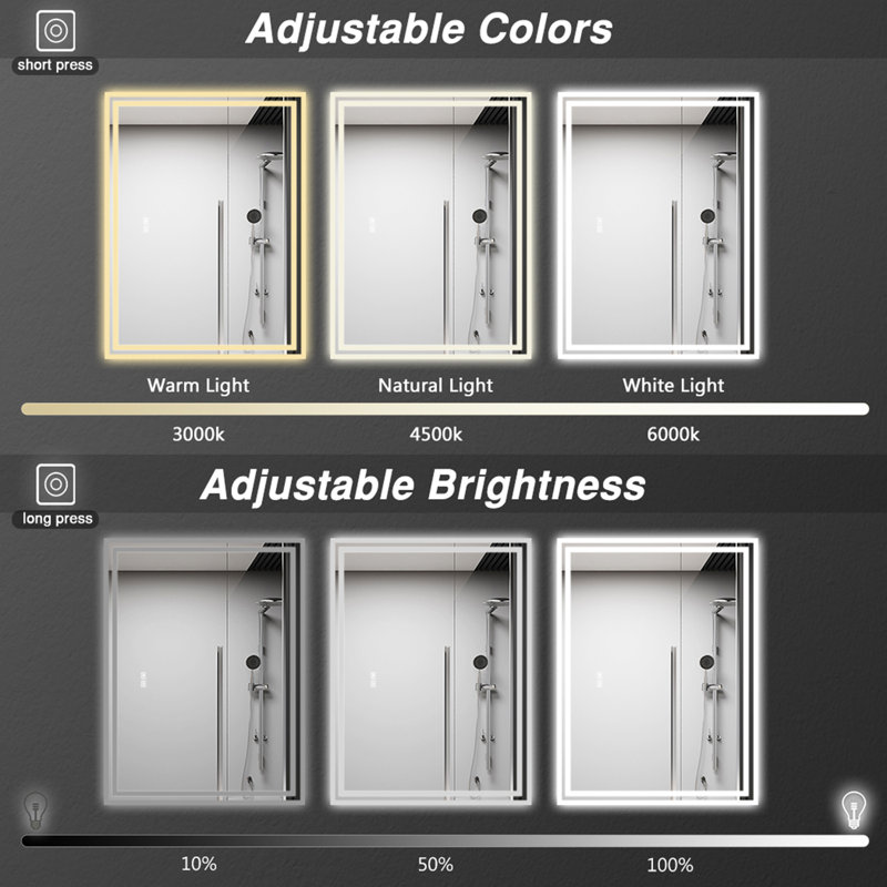 Aleander Rectangle Mirror, 70cm x 120cm