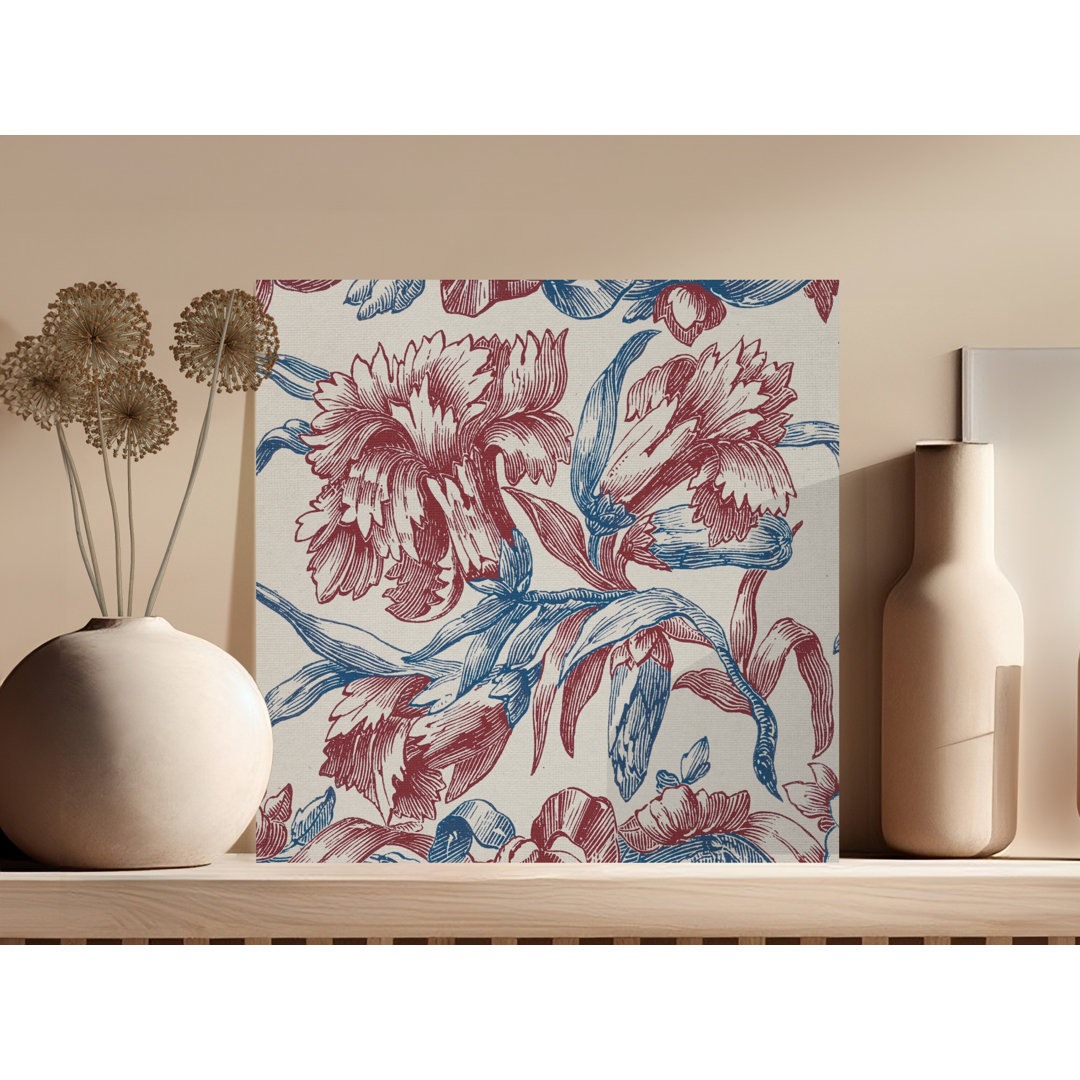 Floral Canvas Wall Art, Botanical Print, Gallery Wrapped Canvas, Ready to Hang, Archival Quality, Rustic Floral Home Decor, Floral Design