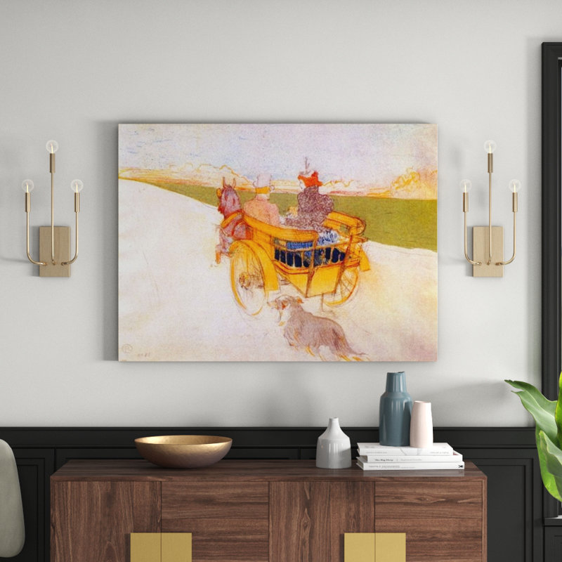 Henri De Toulouse-Lautrec - Wrapped Canvas Painting, 60cm H x 80cm W x 1.8cm D