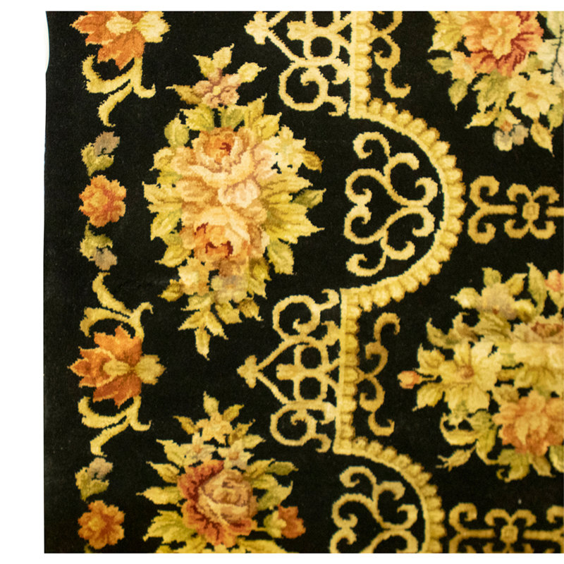 Handmade Silk and Wool Area Rug
