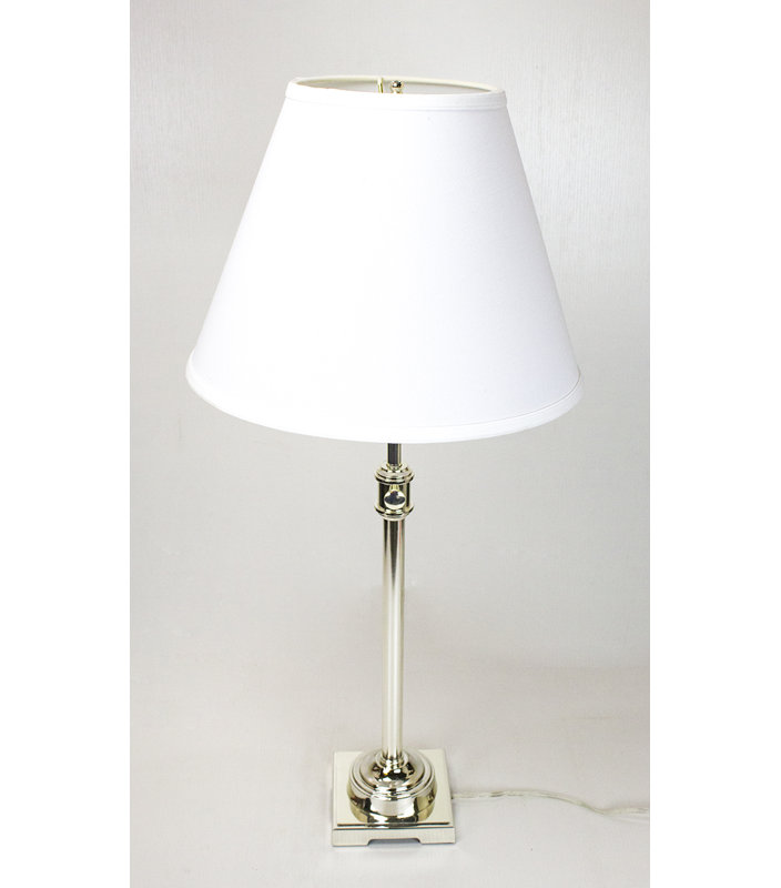 Lampe de table 12 "en argent Jenna