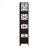 Bookshelf, Bookcase, Etagere, 4 Tier, 62"H, Office, Bedroom, Laminate, Metal, Contemporary, Modern