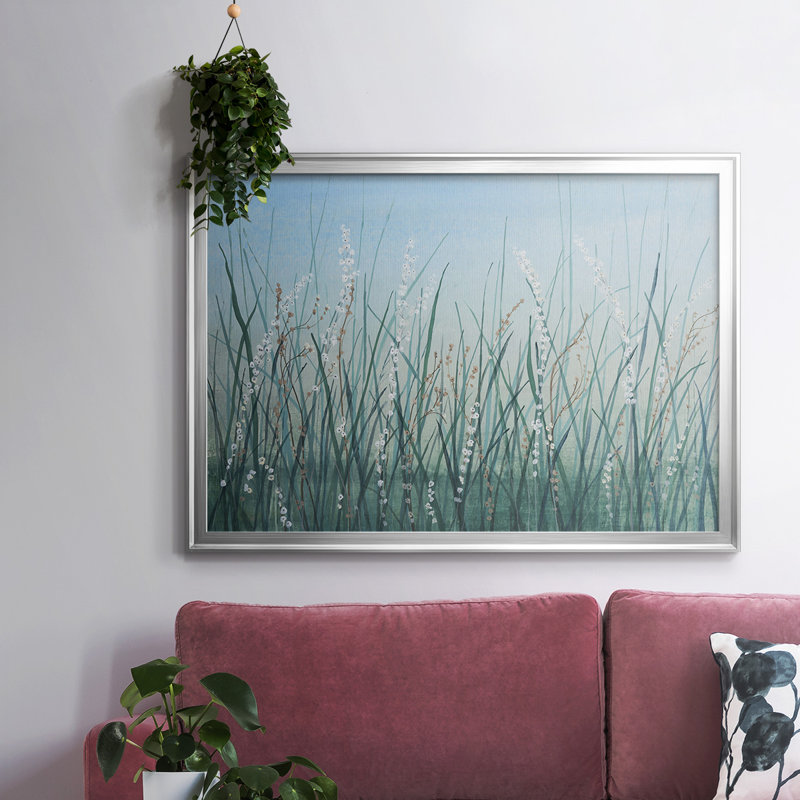 Tall Grass II, reproduction d'art sur toile, Argent, H 18 po x l 26 po x P 1,5 po