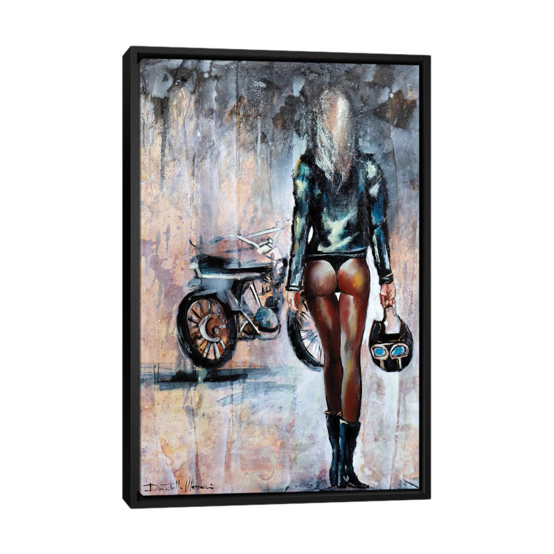 Follow Me 1 Piece Painting on Canvas, 66.04 cm H x 45.72 cm W, Black Framed
