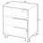 19'' H x 15.75'' W Printer Stand with Wheels-50239195