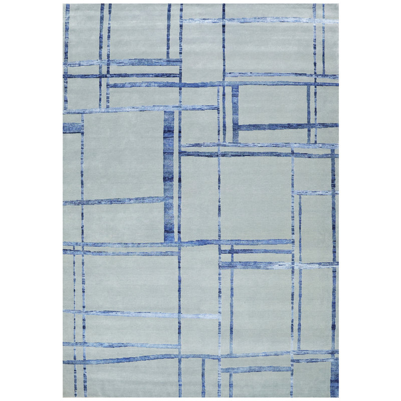 Hand Knotted Patchwork Indoor Rug, Rectangle 12' x 15'
