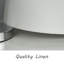 Abat-jour tambour en lin H 7,5 po x l 10 po (Uno) en blanc-1171575878