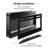 Electric Fireplace, Ultra-Thin Fireplace Recessed and Wall Mounted With Touch Screen Control Panel-1449839813