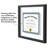 Saylem 12.5" x 15" Floating Picture Frame for Certificates and Diplomas - Black