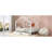 House Platform Bed With Two Drawers,Headboard And Footboard,Roof Design-1835167126