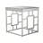 Sheraden Mirrored Glass Top End Table