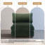 Upholstered Faux Rabbit Fur Flannel Armless Chair with Pillow Back, Single Chair Module Part For Sectional Sofa-256072442