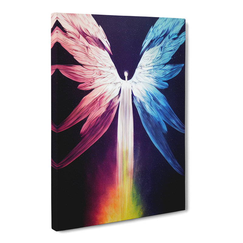 Angel Hydrodipped Vol.1 - Wrapped Canvas, 50cm H x 35cm W x 3cm D