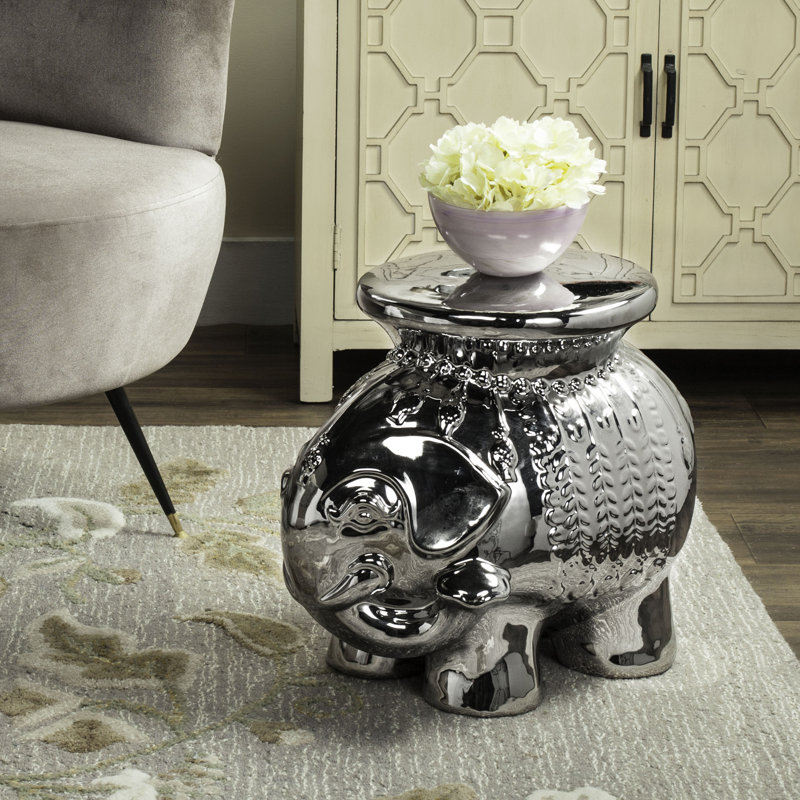 Tabouret de jardin Boston, argent