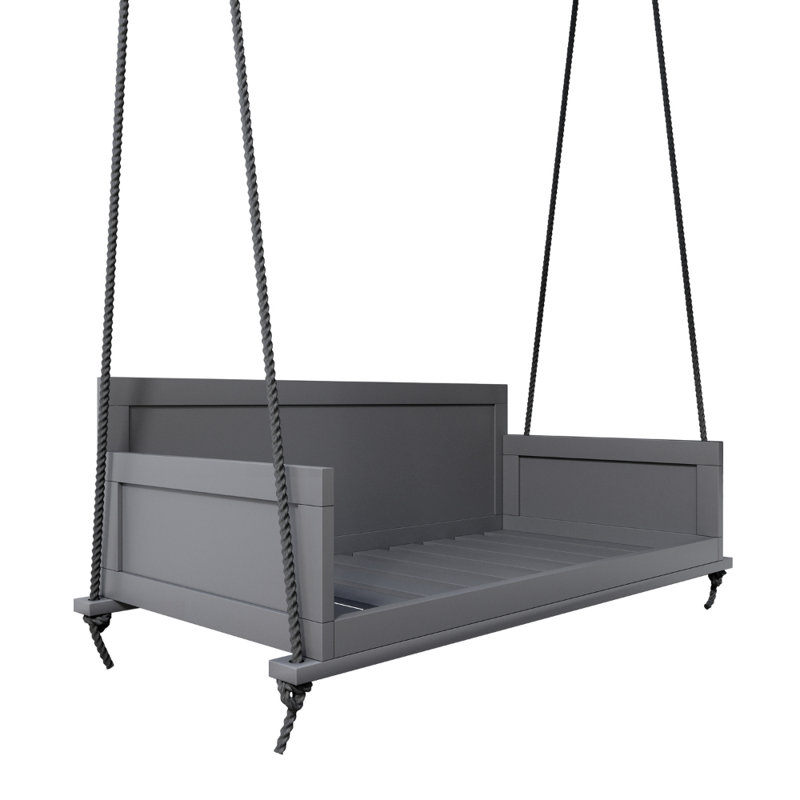 Balancelle en bois massif Nanning, 53.75", Grey